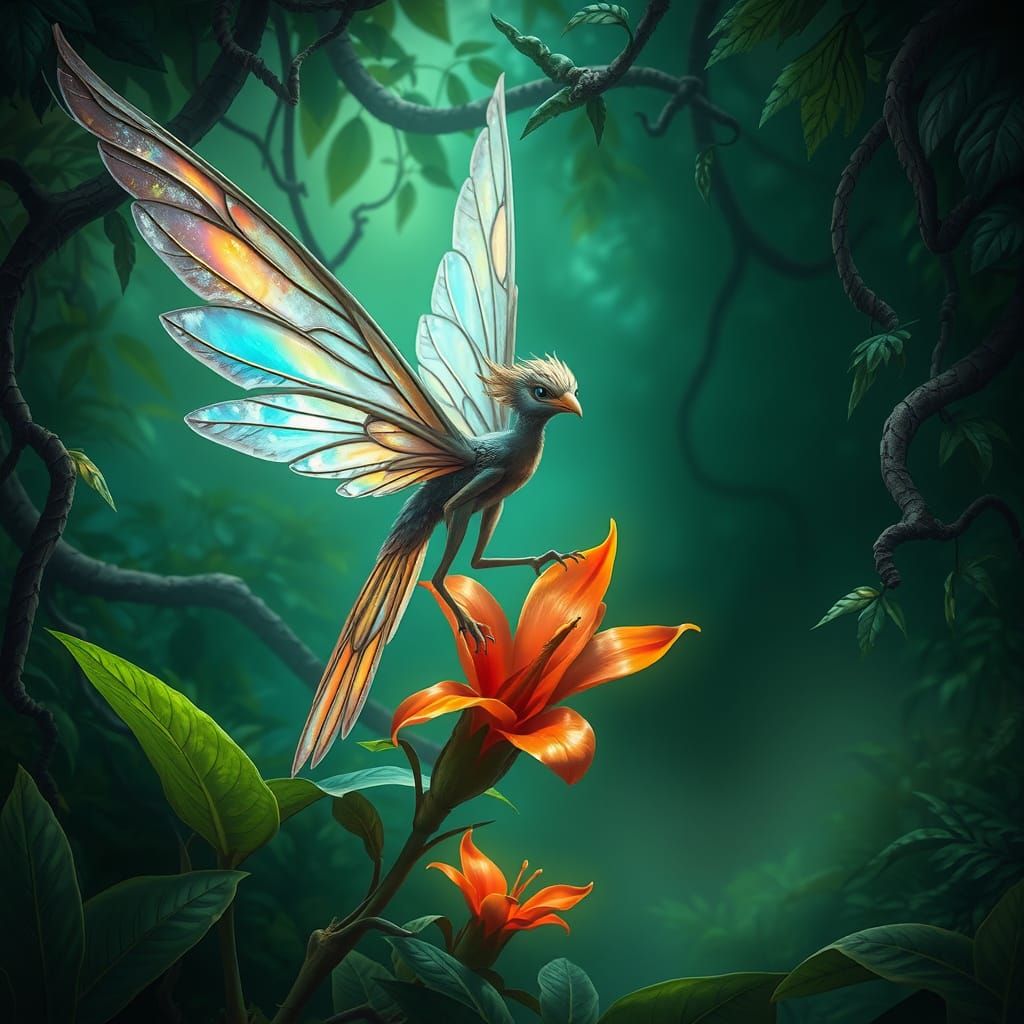 Whimsical Fairy in Enchanted Jungle