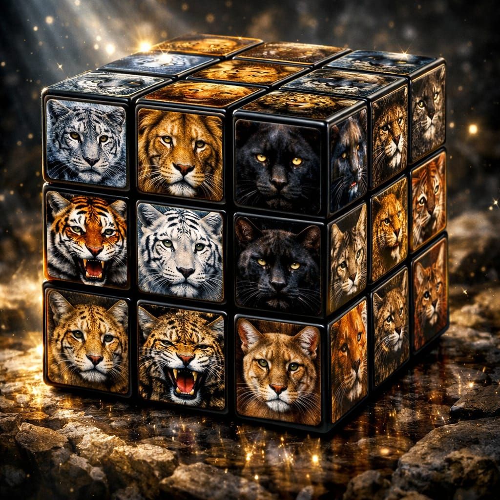 Wild Cat Rubik Cube