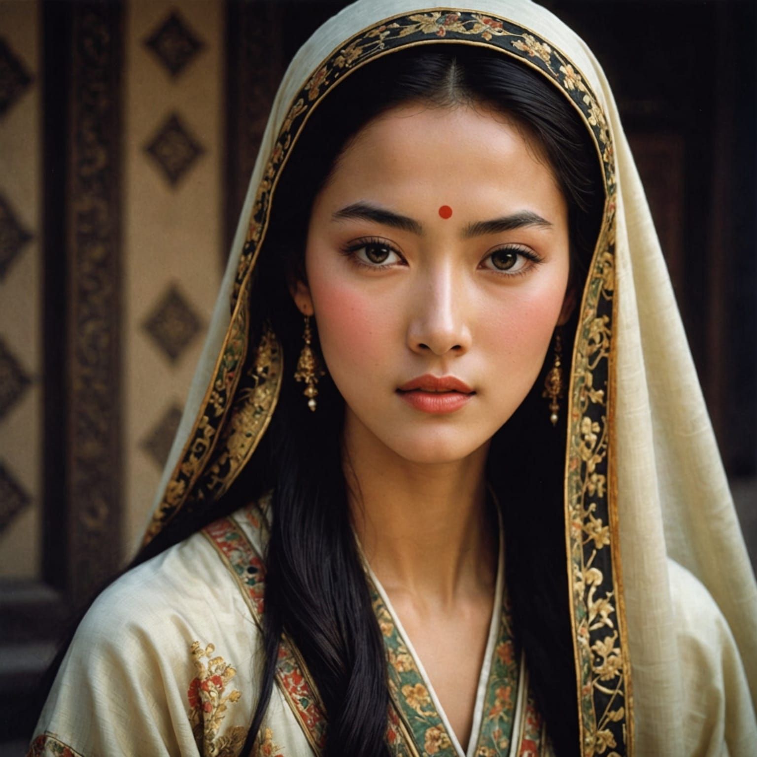 Captivating Oriental Beauty with Timeless Charm