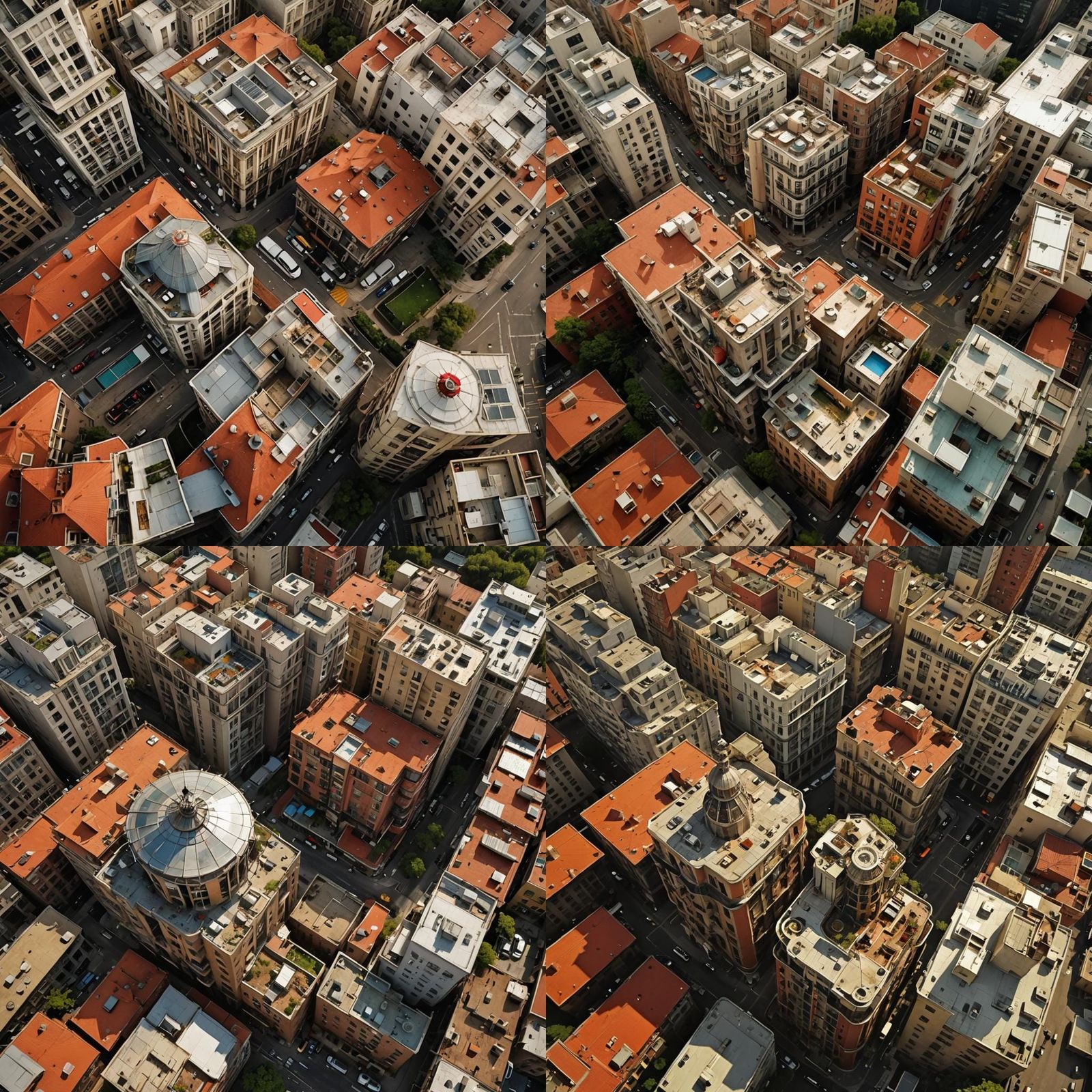 Futuristic Cityscape with Magical Realism Elements