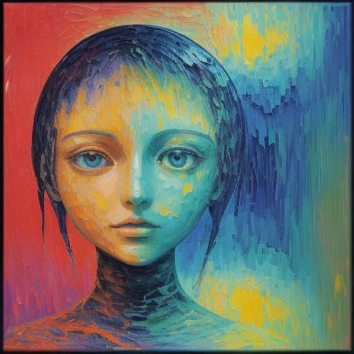 Guitar Player's River Journey: A Dreamy Impression