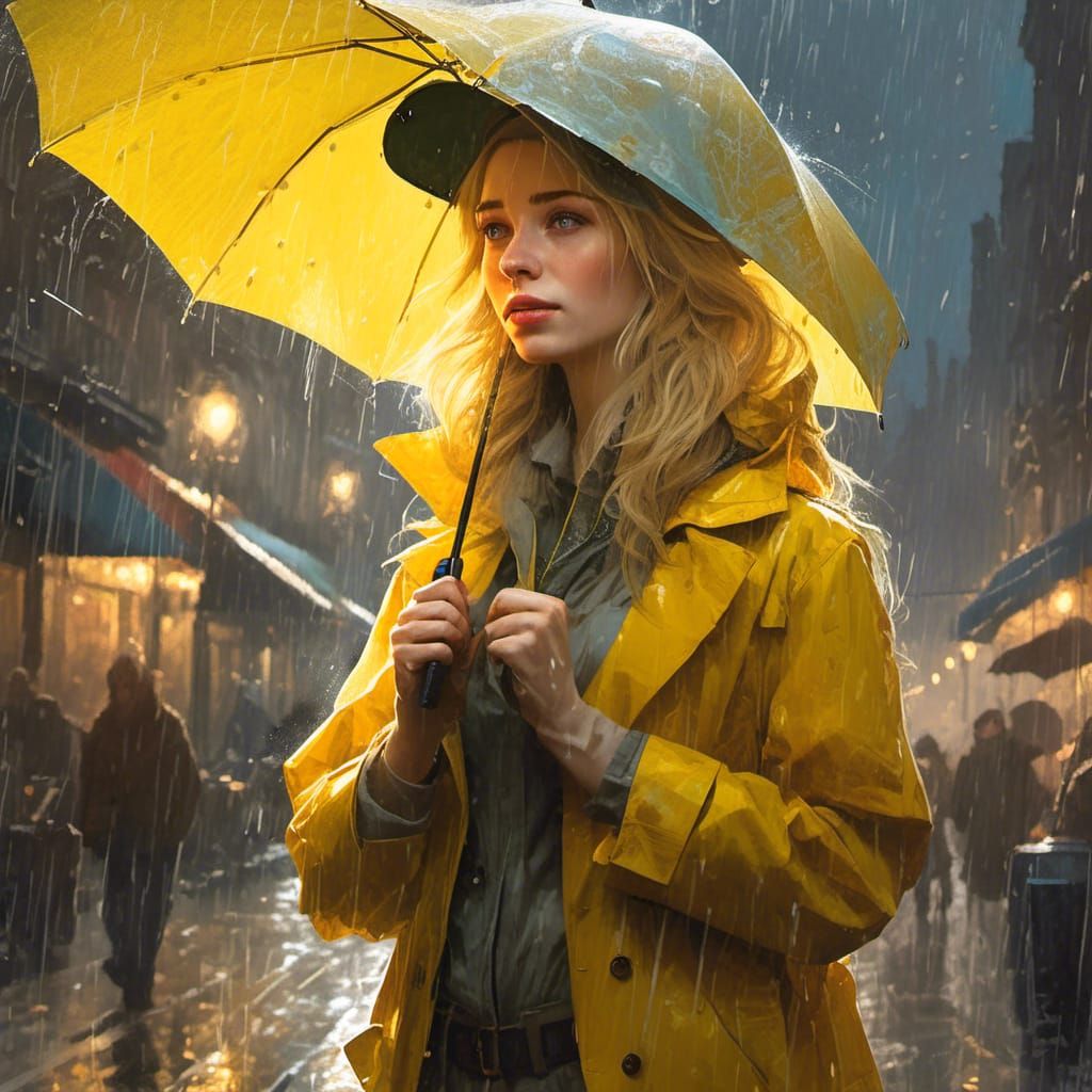 Girl in Yellow Raincoat: Irish Street Art
