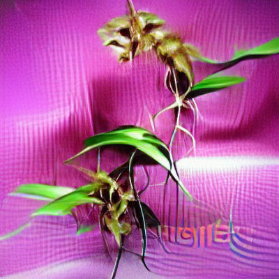 Exotic Orchids and Tropical Foliage Photo