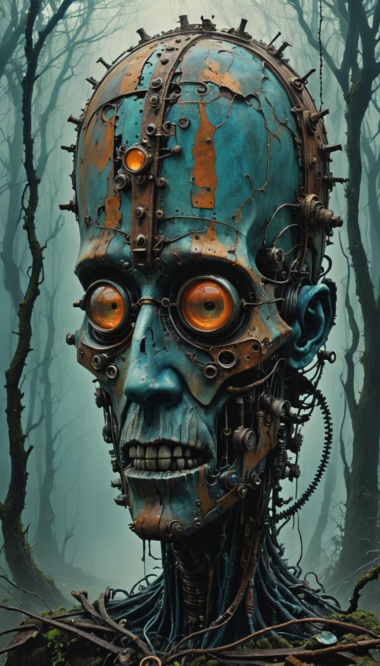 Grotesque Psychoanalytic Device in Hyperrealism Style