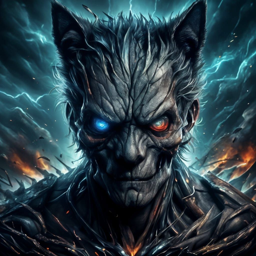 Chibi Dog Races Skull Tank in Apocalyptic Wasteland