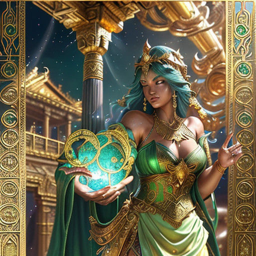 Treasures of Ancient Glory in Vibrant Fantasy Art