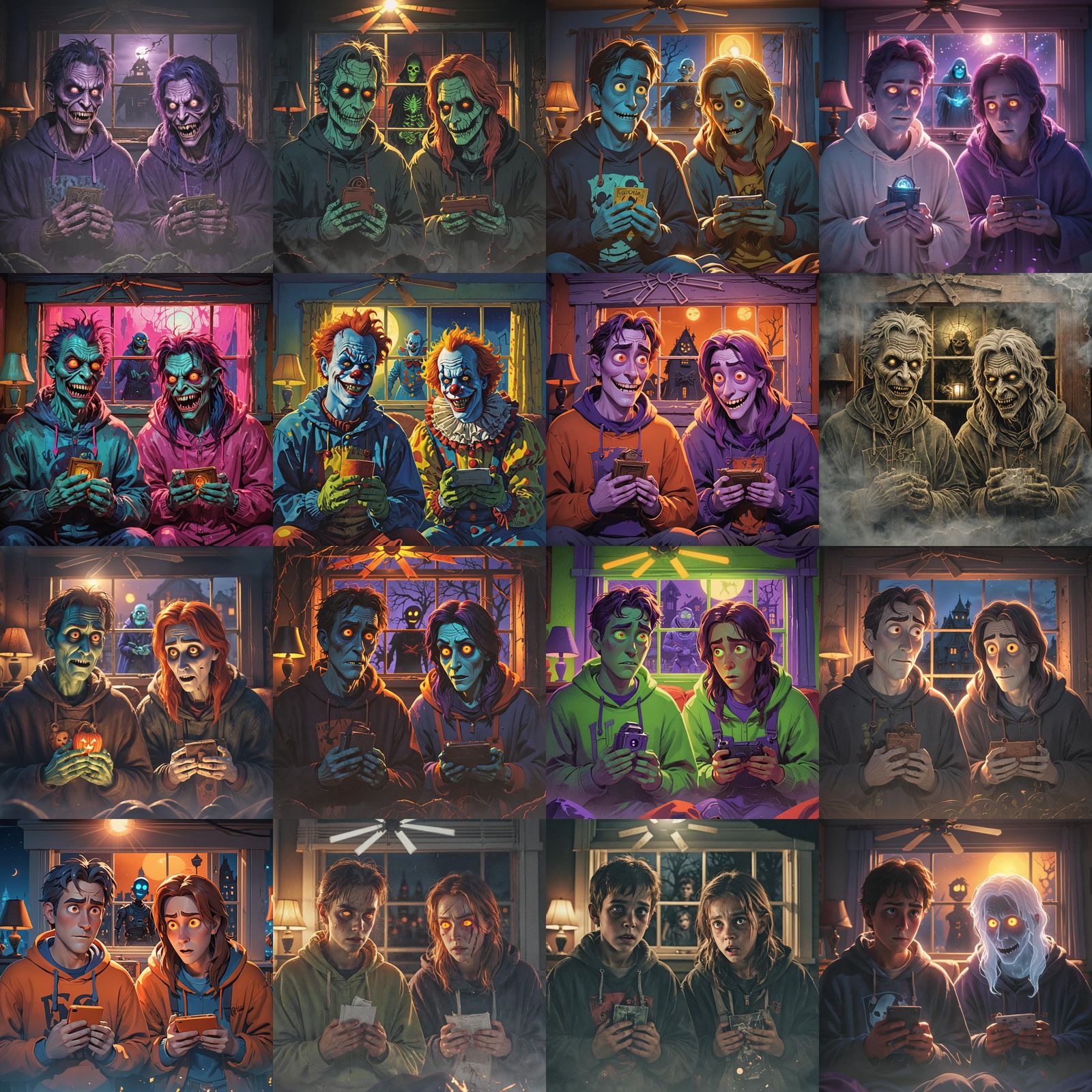 Scary Figures at the Window: Pixar-Style 3D Art