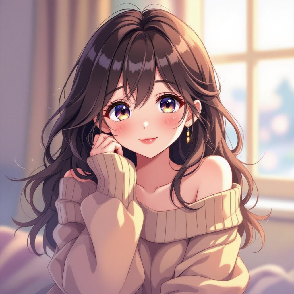 Anime Girl in Sweater, MAPPA Style