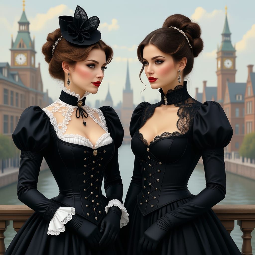 1800s Lady Compared to Modern Woman