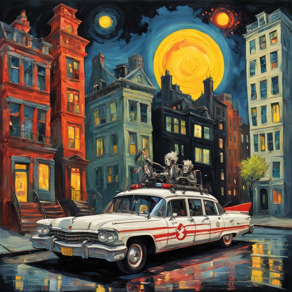 Beetlejuice Meets the Ghostbusters in Chaotic Neo-Expression...