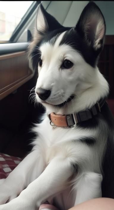 Photorealistic Siberian Huskies with Woolly Coats