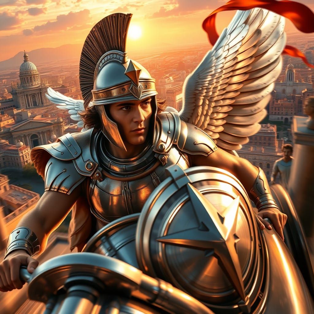 Mercury speeding towards Rome