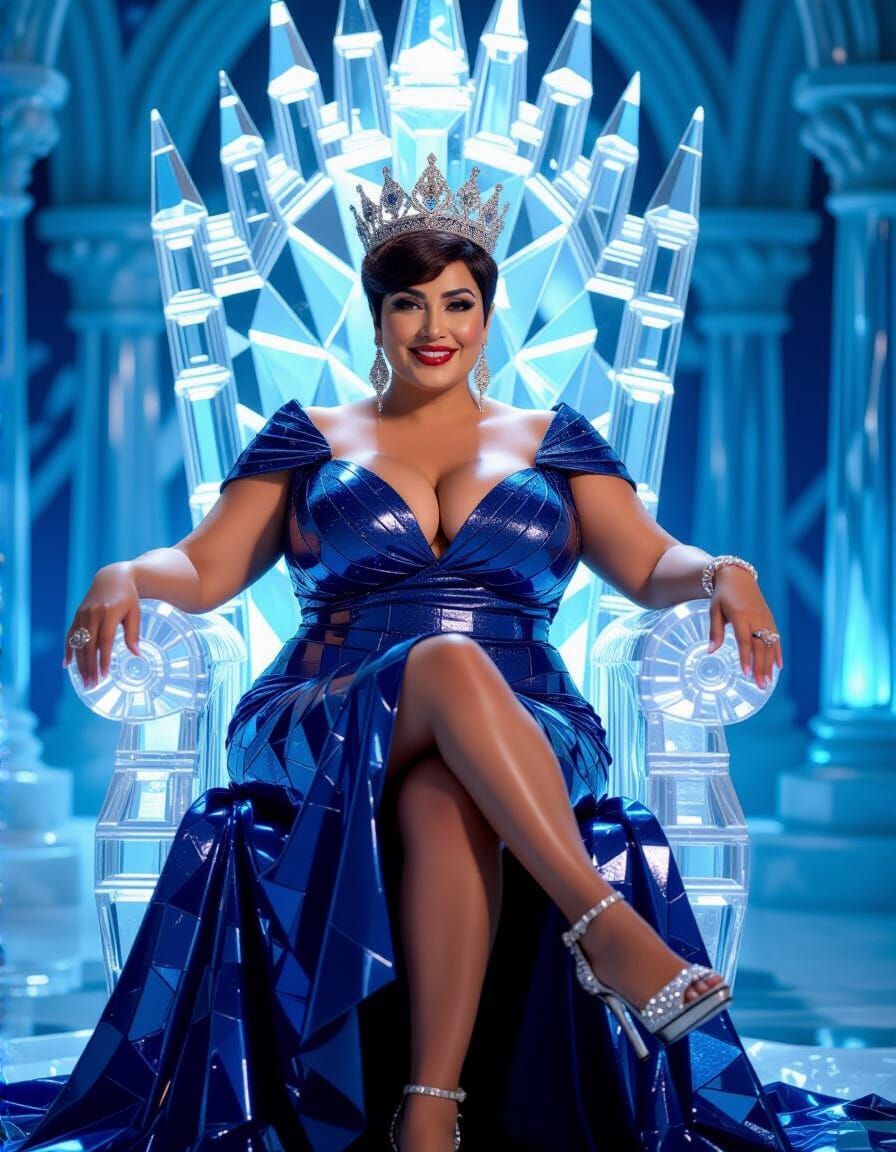 Egyptian Queen in Crystal Ice Castle