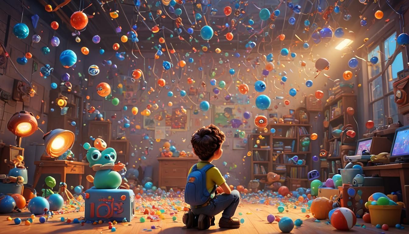 Anime Style Dream Pursuit in Bright Colors