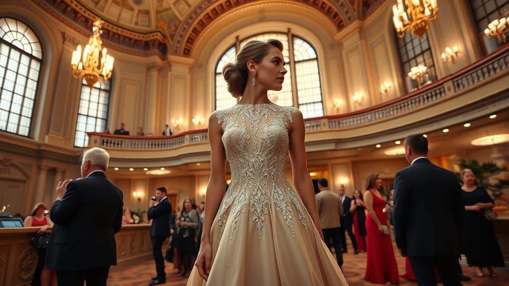 What If Her Dress Was Designed by Tiffany & Co.?