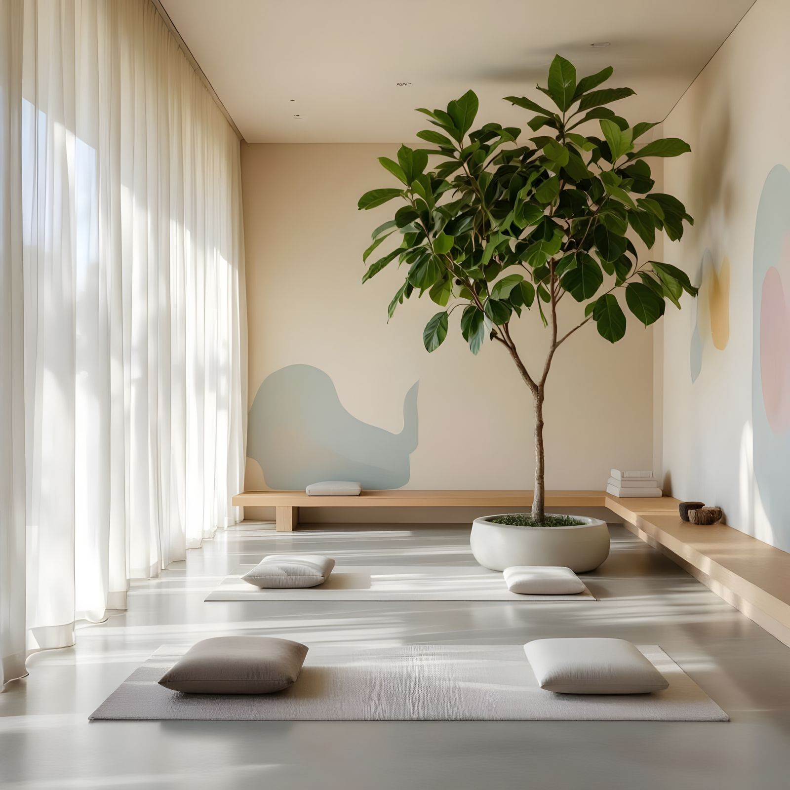 Tranquil Minimalist Yoga Studio in Ando Style