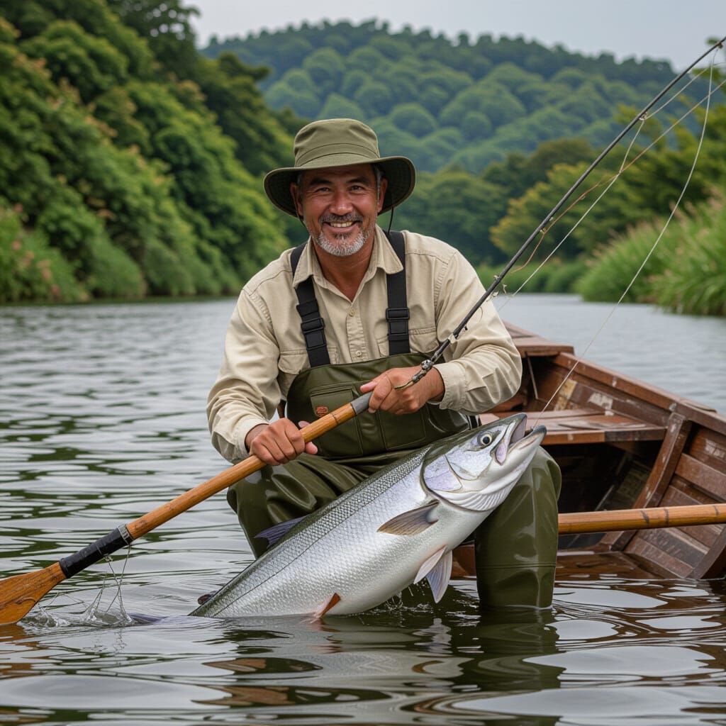 Stunning Fisherman with Wonderful Aura