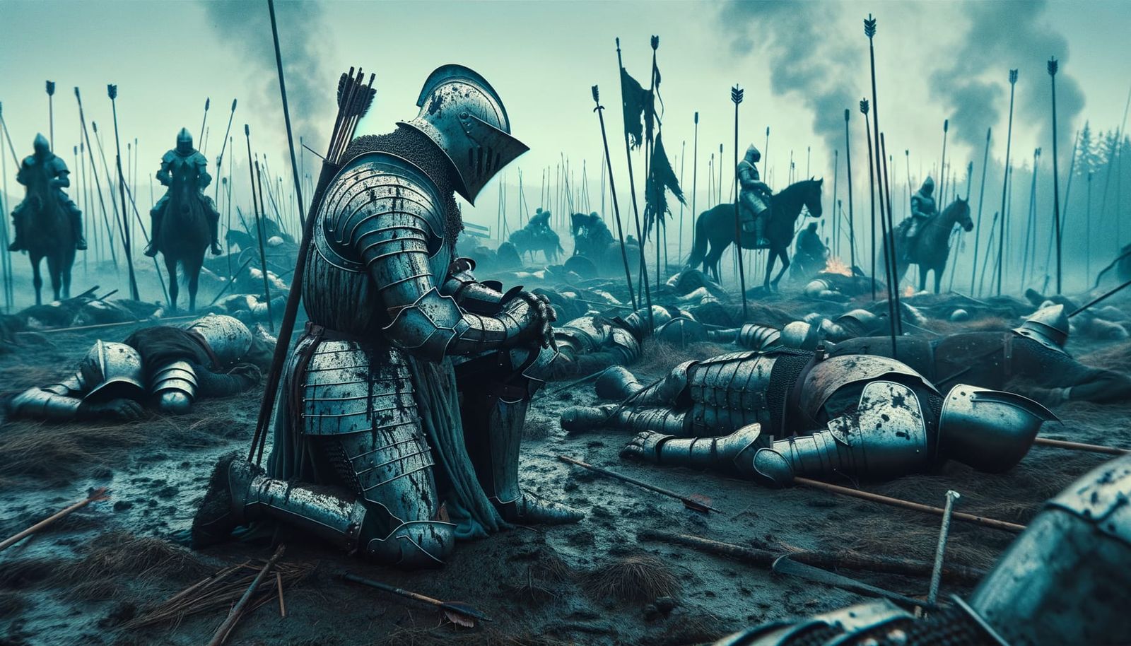 Knight's Despair on a Burning Battlefield