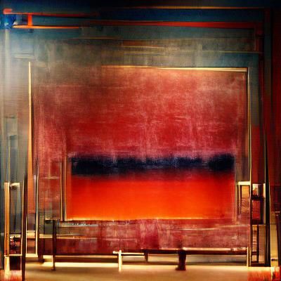 Abstract Color Field Painting in Rothko Style