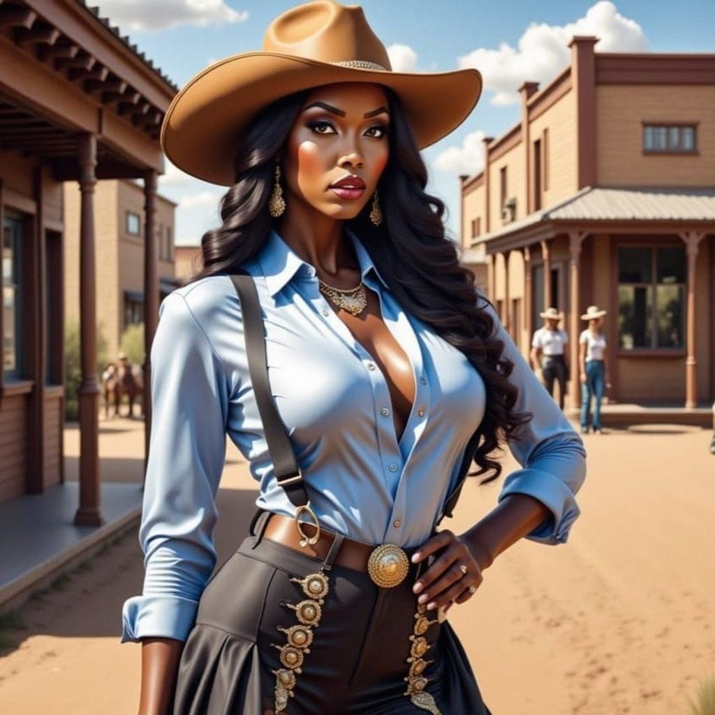 A Strong Black Woman Stands Tall in the Old West