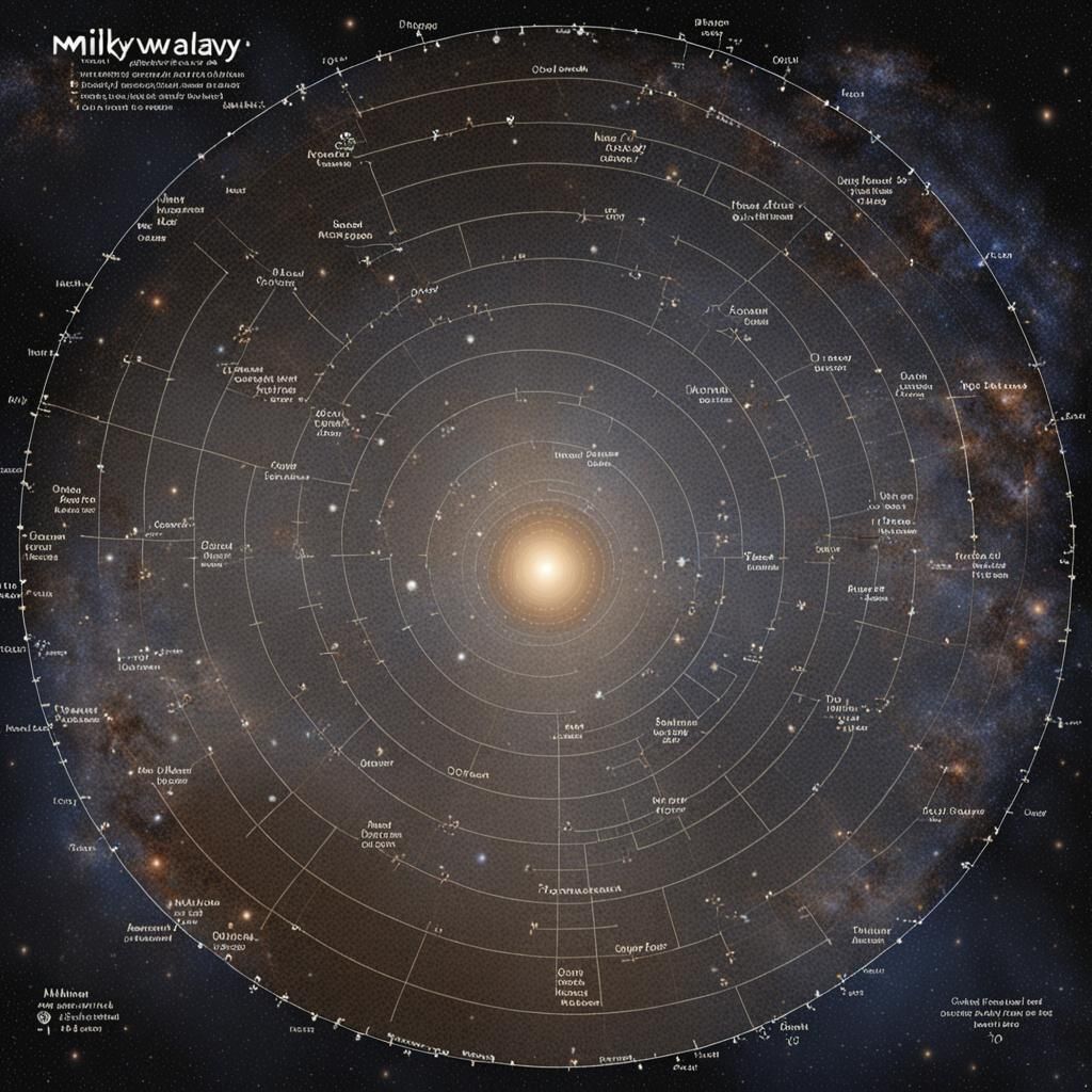 Detailed Star Map of the Milky Way Galaxy