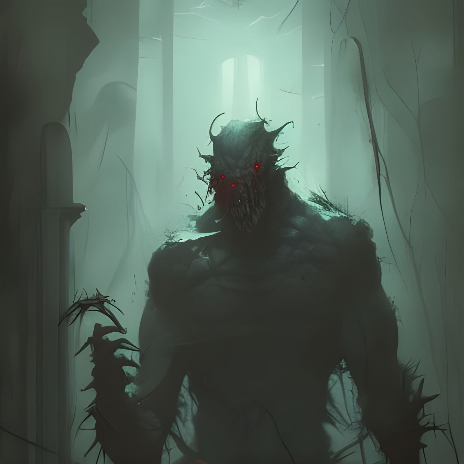 Sinister Monster Blood in Dark Fantasy Style