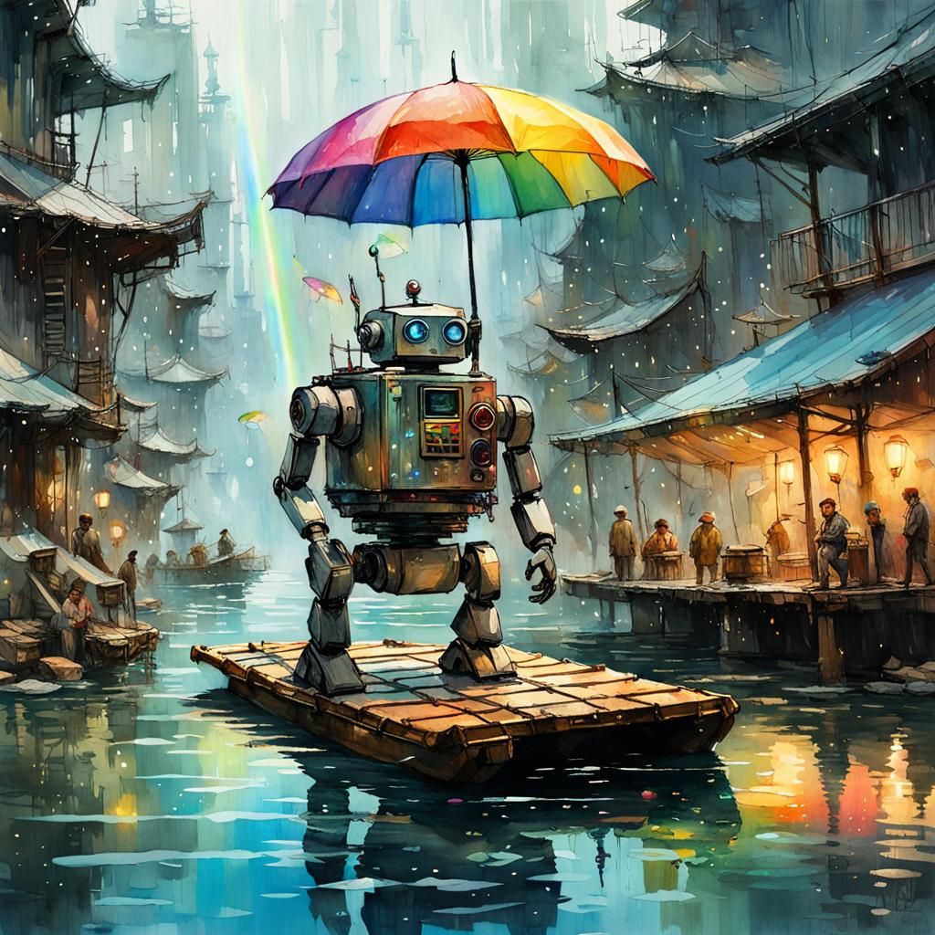 Rafting  robot..