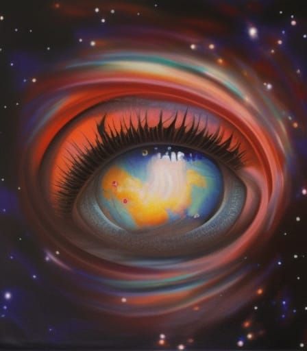 Cosmic Eye in Universe Digital Art