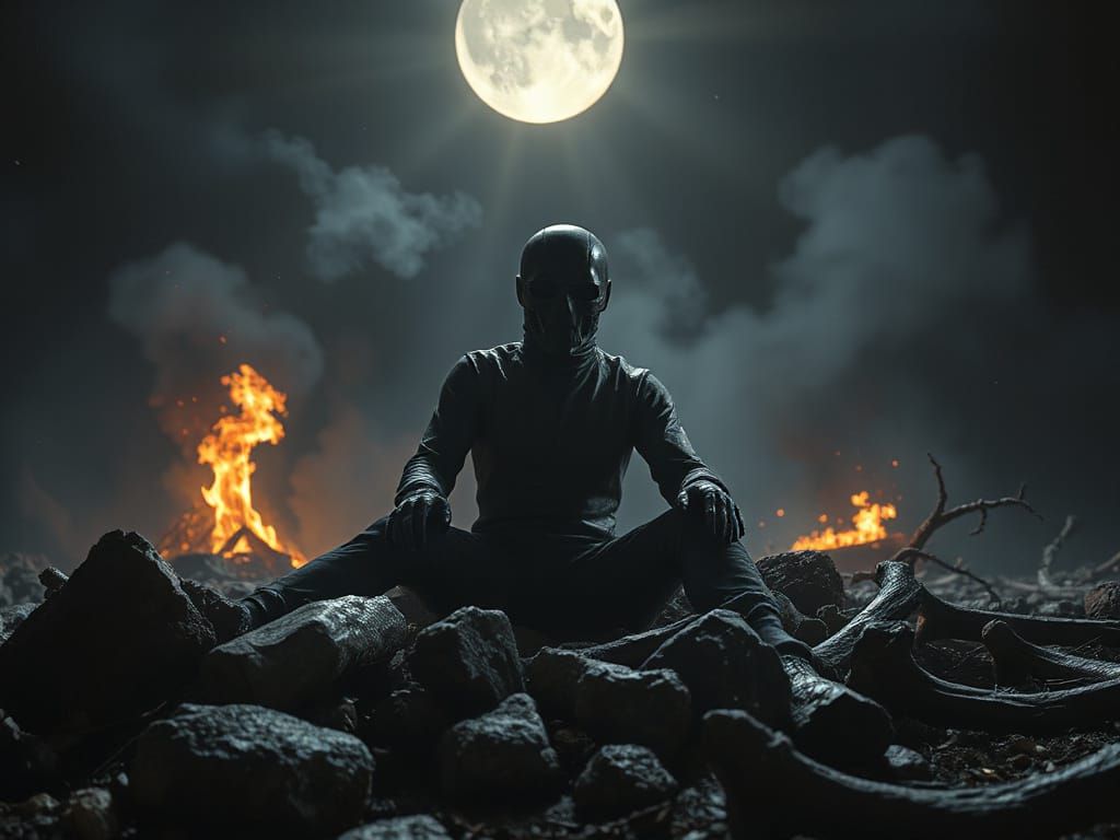 Song Lyrics Prompt: Blackened Bones by Crucified Barbara 8