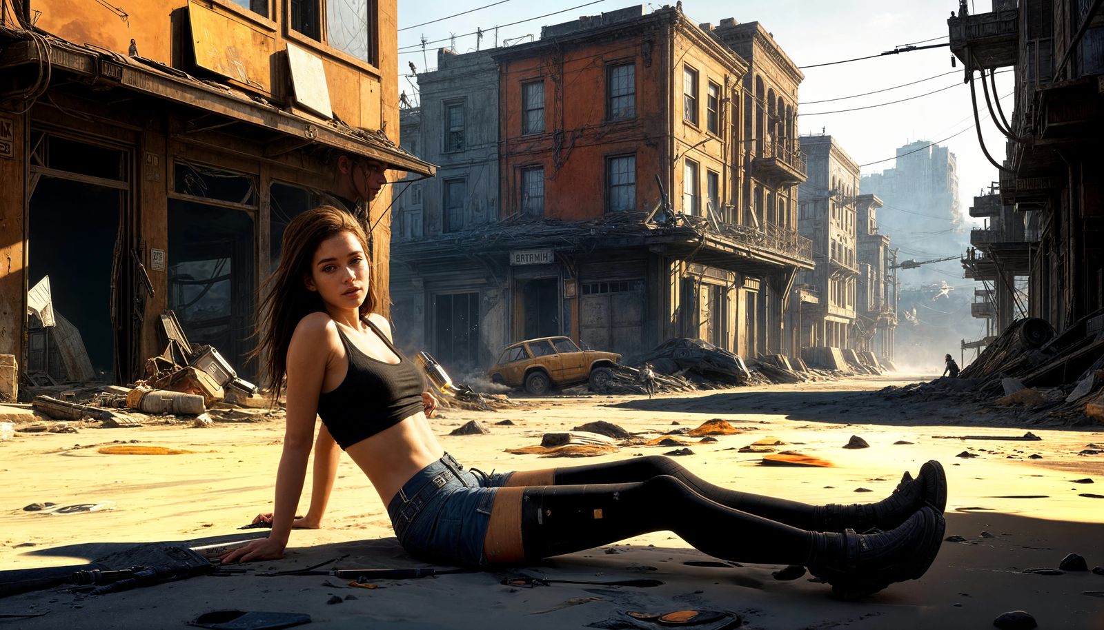 Alyx in a Maximalist Beach Scene