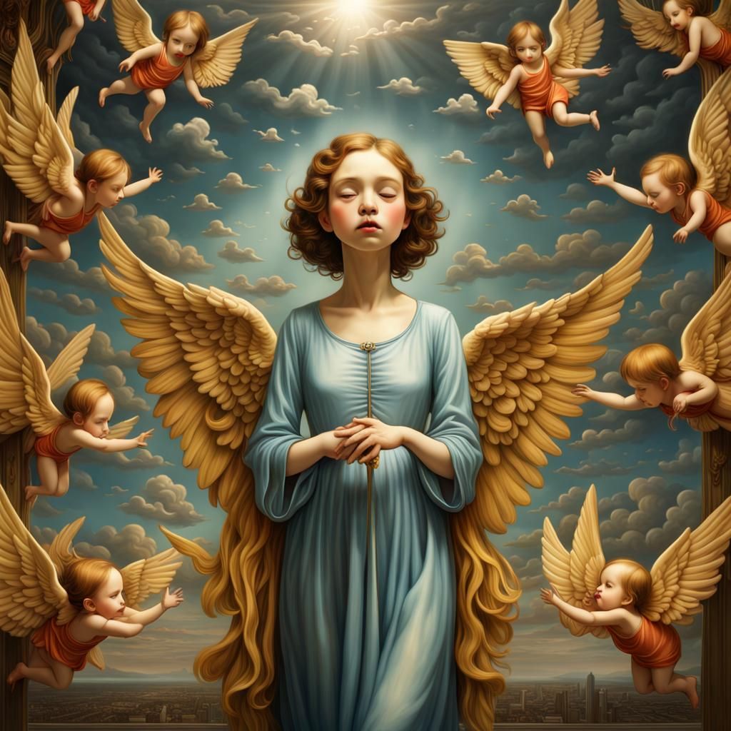Angels: Thoughts Shaping Reality in Hyperrealism