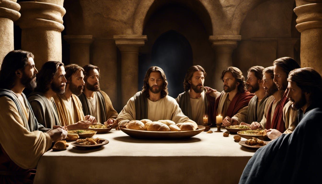 The Last Supper: Jesus and Apostles