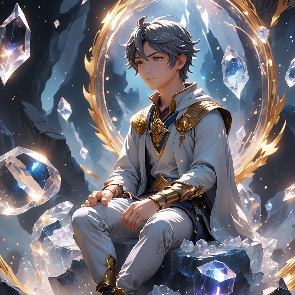 Mercury Lost in Thought: 3D Anime Art