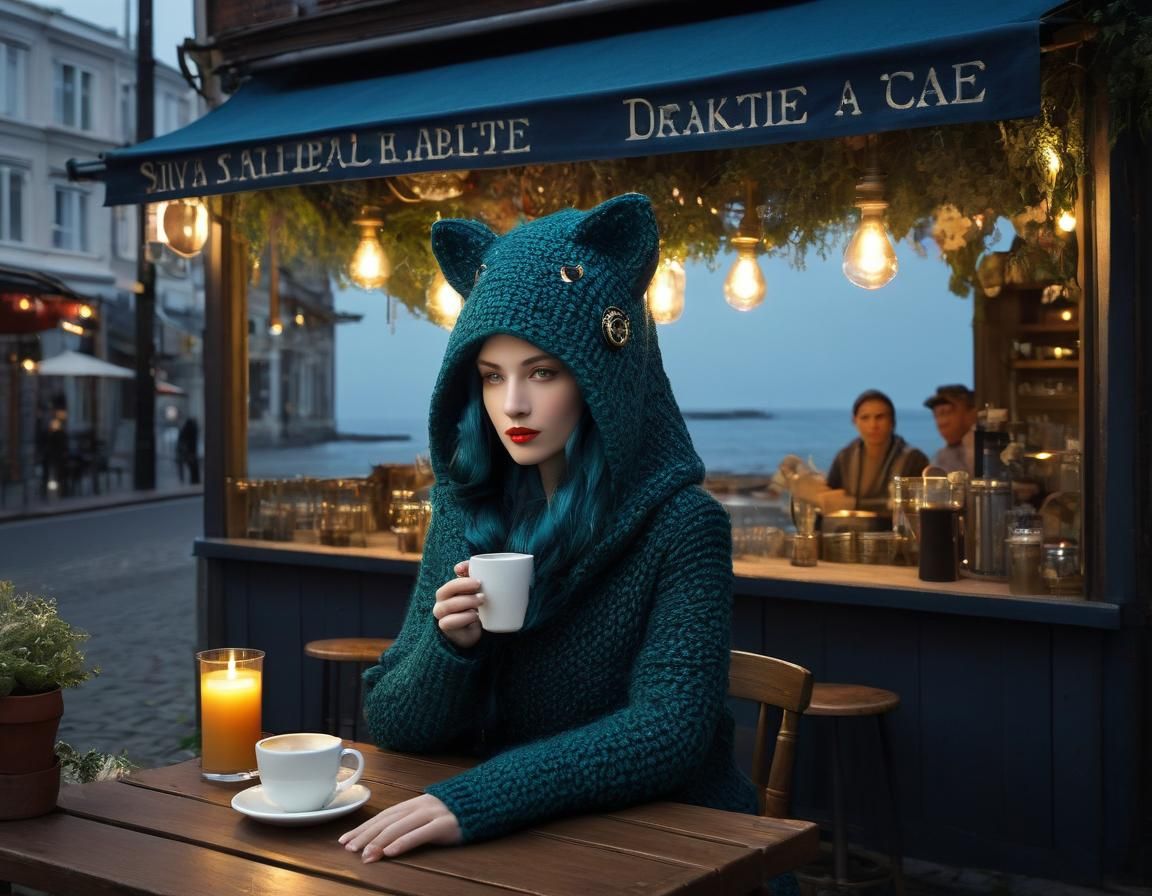 Anthropomorphic Creature Listening to the Sea