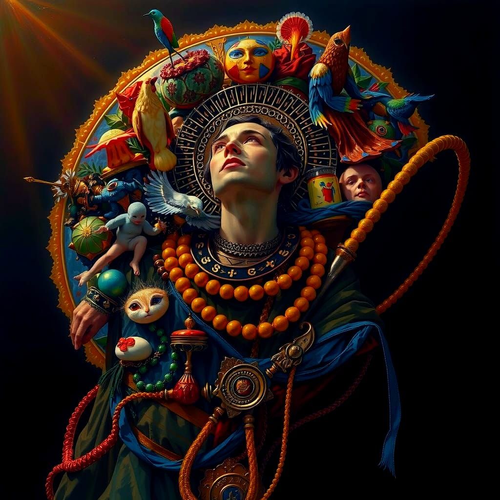 Masterpiece Painting of Beauty and Truth