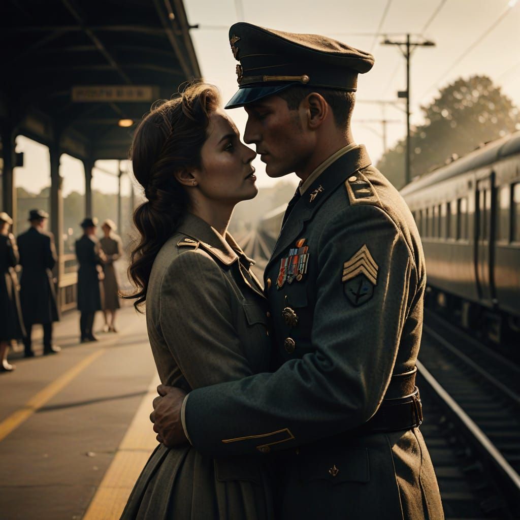 A Soldier's Bittersweet Farewell in Cinematic Warmth