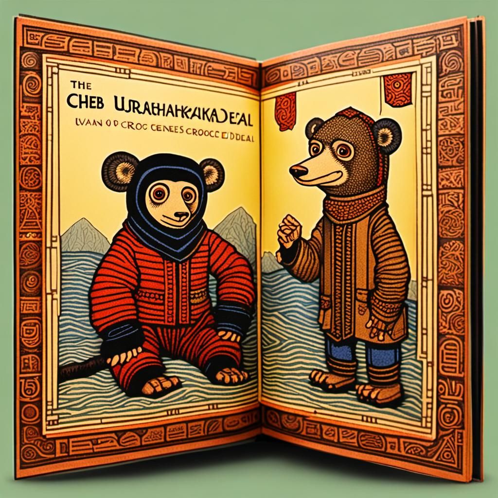 Cheb Urashka and Croc O'Deal Genes Illustration