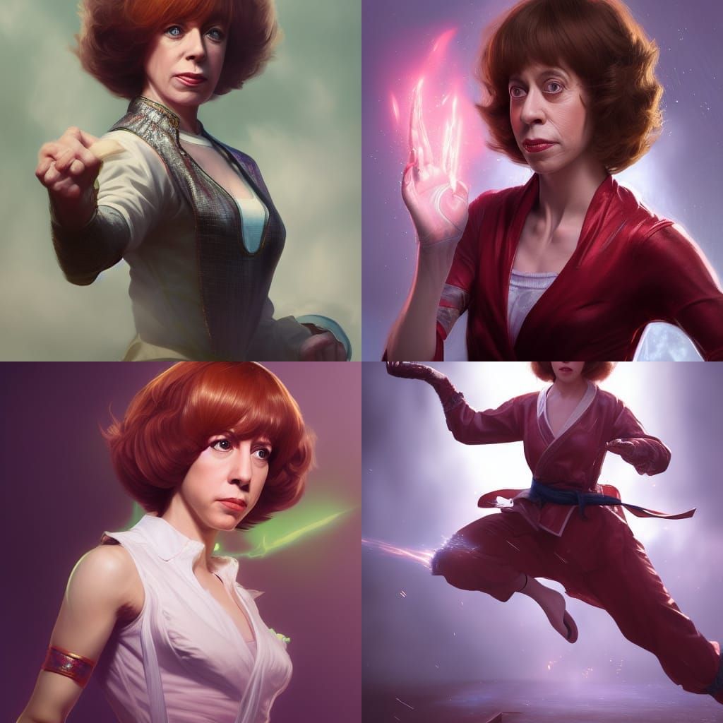 Carol Burnett as Tekken Character in Digital Art