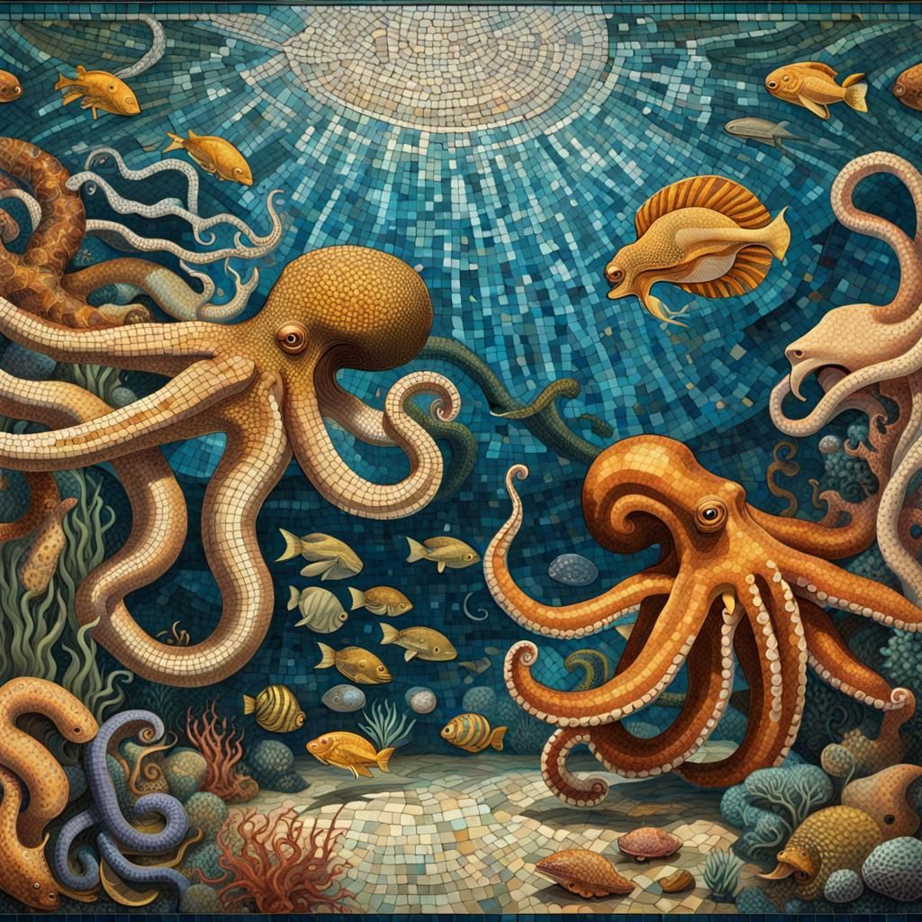 Underwater Mosaic: Eels and Octopuses Debate Philosophy