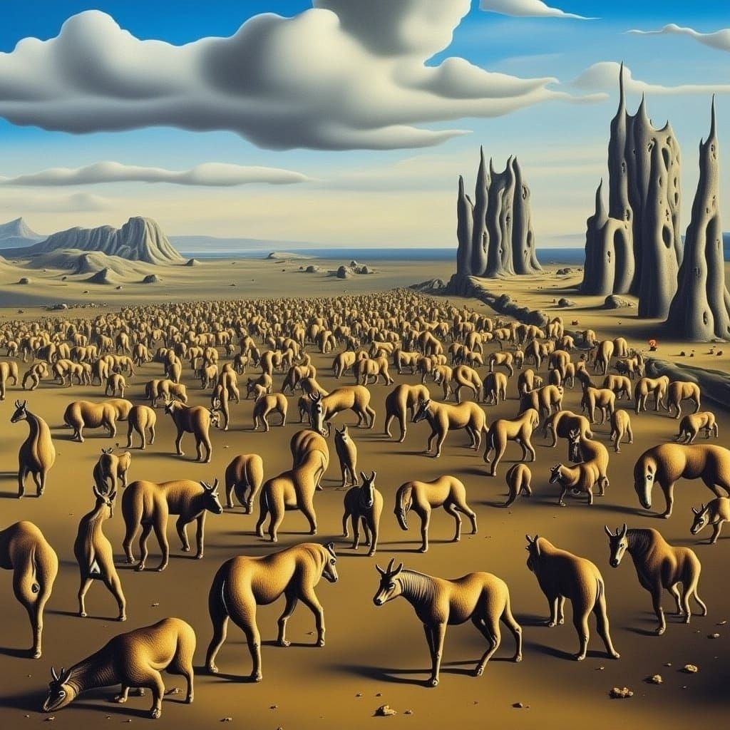 Hyena Army in Stylized Aesthetic