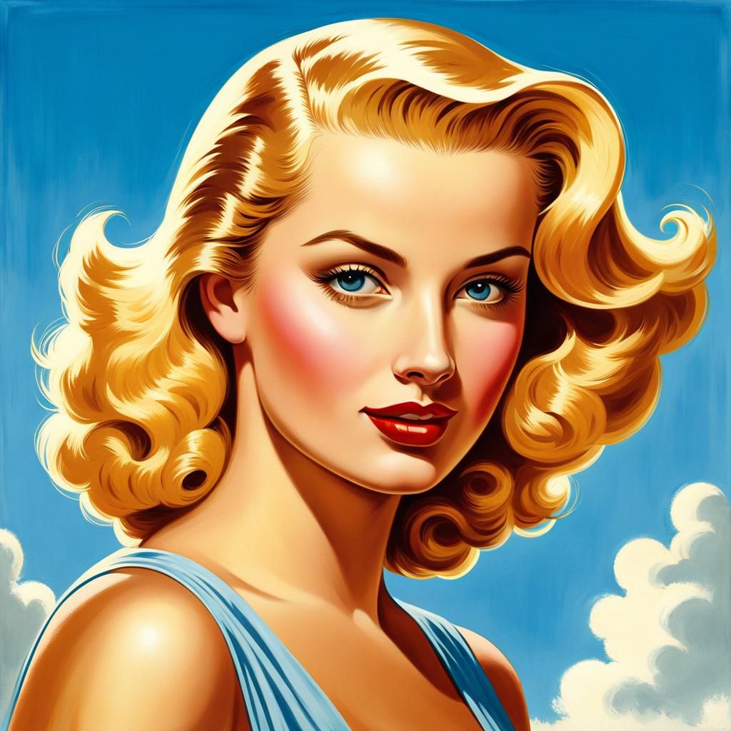 a perfect 1950 woman