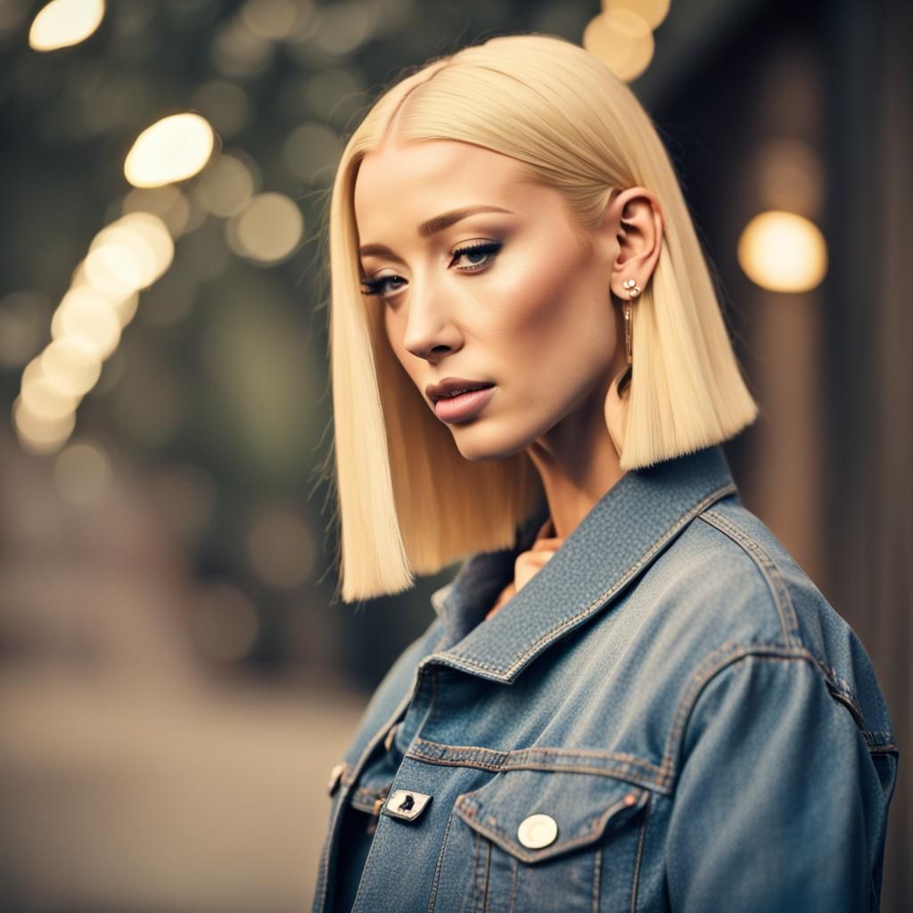 Iggy Azalea with Blunt Bob in Professional Photo