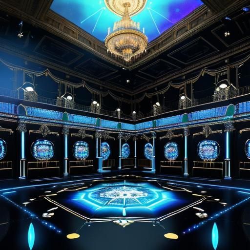 The Grand Ballroom of the RMS Titanic, April 15th, 1912.  Ho...