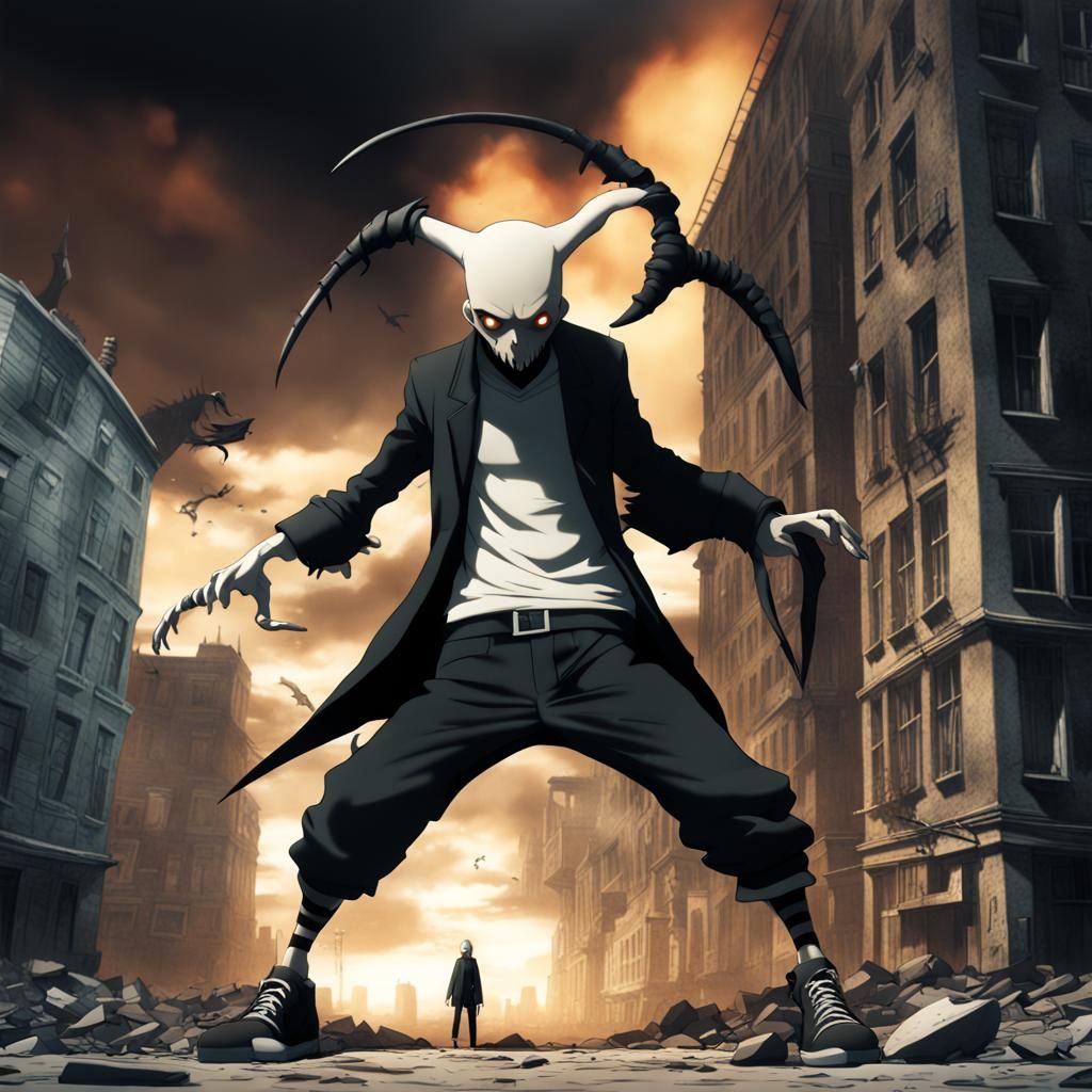 Brutal Post-Apocalyptic Soul Eater: Detailed Matte Painting