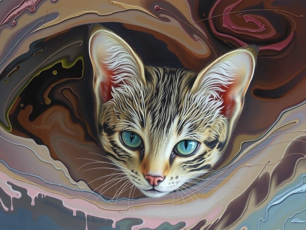 Dynamic Post-Impressionist Oil Painting with Expressive Brus...