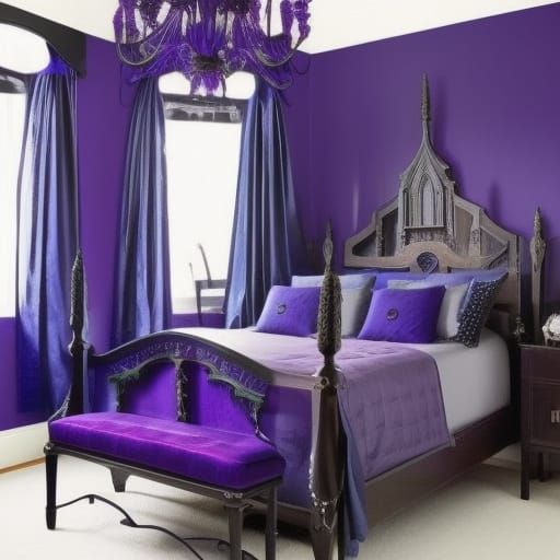 Ethereal Gothic bedroom