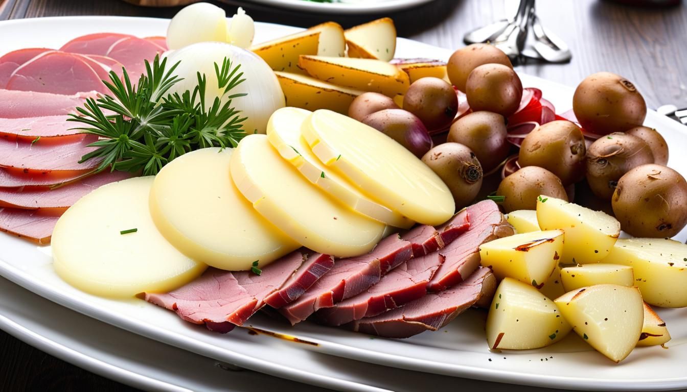 Savory Raclette Cheese Feast with Melted Delights