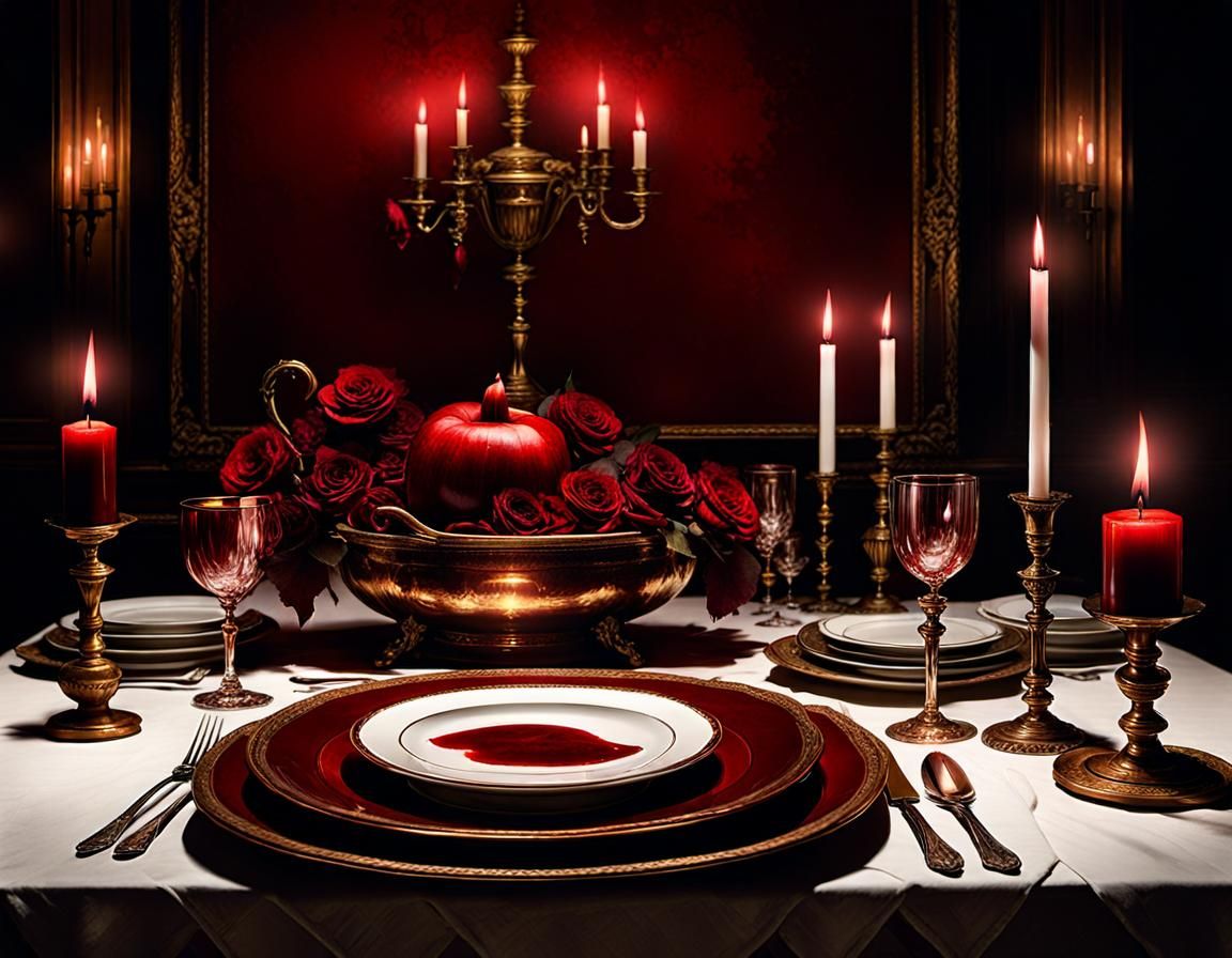Victorian Dinner in Vanitas Style