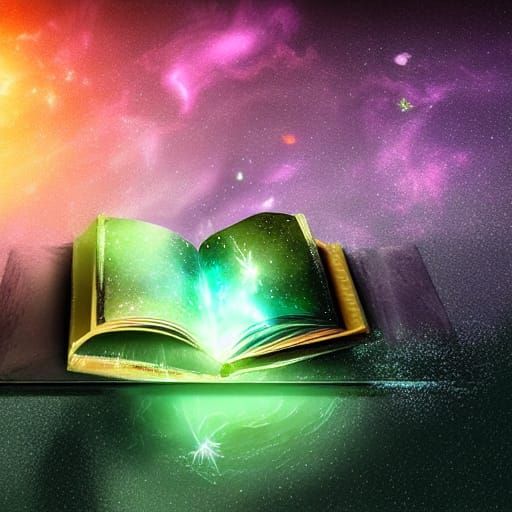 Poison Bottle and Spell Book in Galaxy