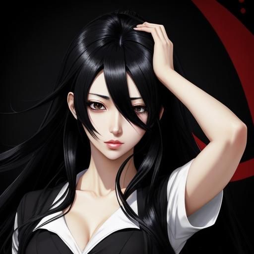 Anime Style Image of Girl Experiencing Headache